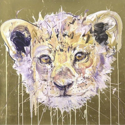 Lion Cub - Gold Leaf By Dave White