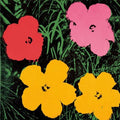 Flowers, c.1964 (1 red, 1 pink, 2 yellow) by Andy Warhol