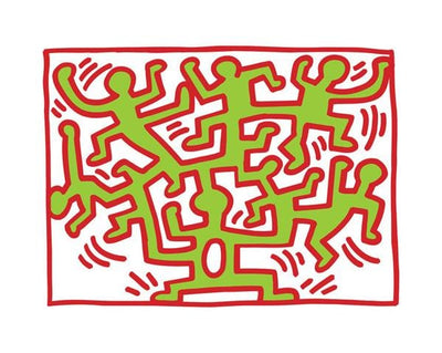 Growing, 1988 by Keith Haring Art Print by Keith Haring