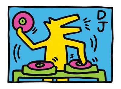 Untitled (DJ), 1983 by Keith Haring Art Print by Keith Haring