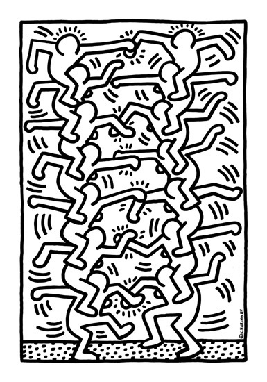 Untitled, 1984 by Keith Haring Art Print by Keith Haring