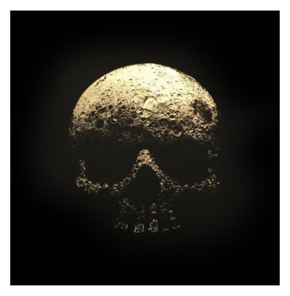 Legacy Moon Skull - Gold Leaf Enlarged