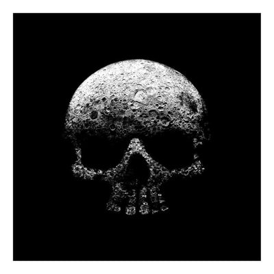 Legacy Moon Skull - Glow in the Dark Art Print by CJP