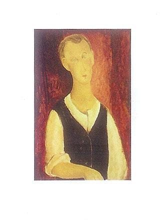 Young Man With A Black Waistcoat, 1912 Enlarged
