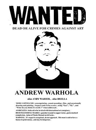 Wanted Warhol Enlarged