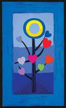 Blue Love Tree Enlarged
