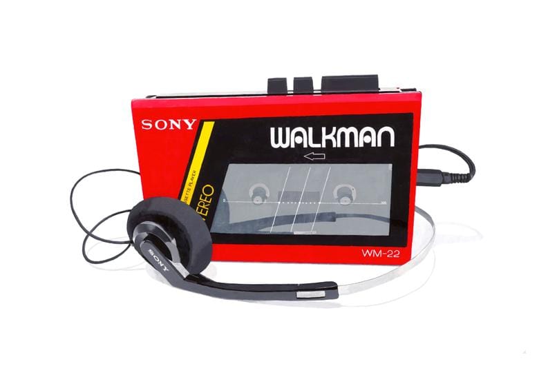 Sony Walkman - Red Enlarged