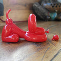Happy POPek Mini Red Balloon Dog Sculpture