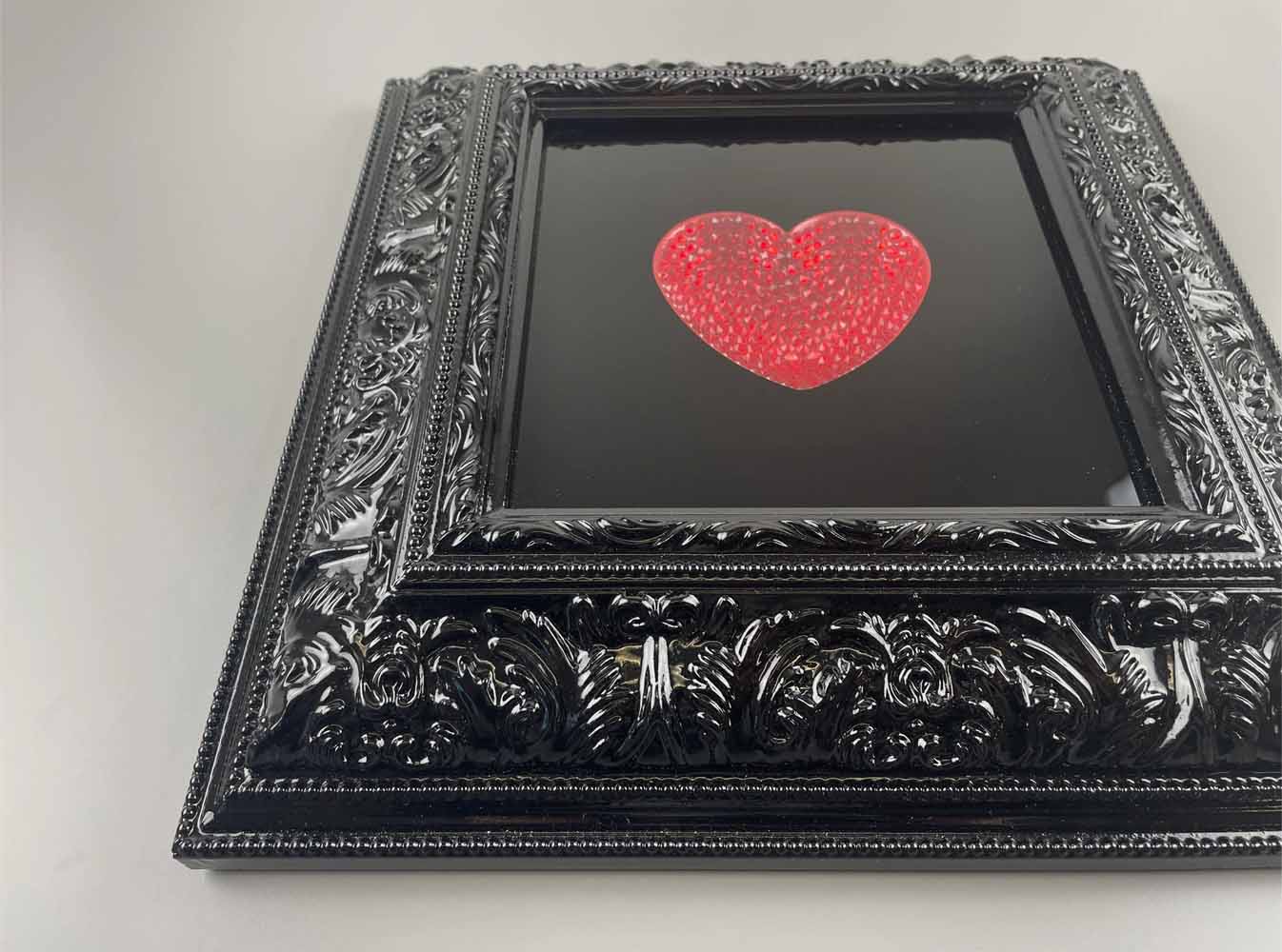 Framed Red Love Heart Deluxe Enlarged