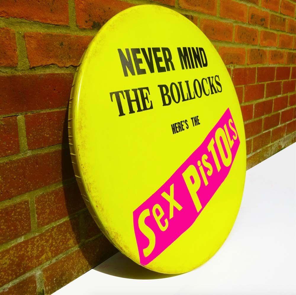Sex Pistols, Never Mind the Bollocks GIANT 3D Vintage Pin Badge Enlarged