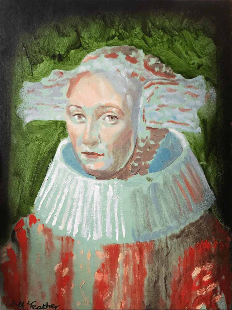 Portrait of a Daughter of Dietrich Bromsen (after Hirt), 2020 Enlarged